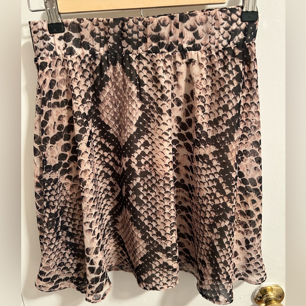 Show Me Your Mumu High waisted snake skirt